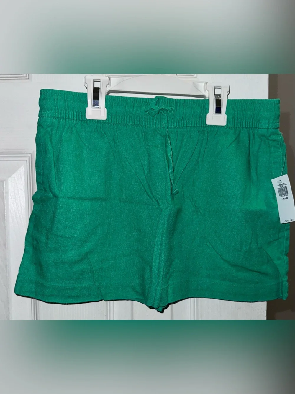 Old Navy Girls Green Linen Blend 2 Piece Top Skirt Set L 10/12 NWT